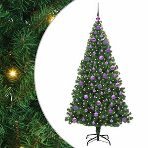 vidaXL Dirbtinė Kalėdų eglutė Žalia 180 cm PVC ir Plienas ir Plastikas