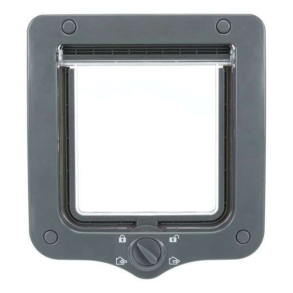 TRIXIE Atverčiamos durelės katėms su 2 tuneliais, pilkos, 4 krypčių