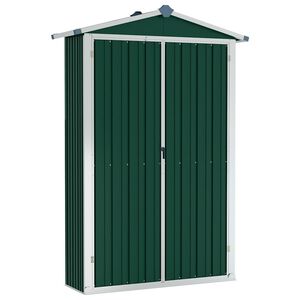 vidaXL Sodo pa&scaron;iūrė, žalia, 116x45x175cm, galvanizuotas plienas