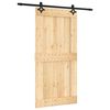 vidaXL Slankios durys Natūrali ir juoda 100 x 210 cm