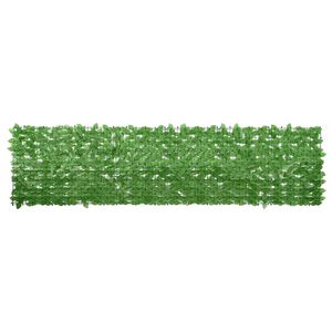 vidaXL Balkono pertvara, 300x75cm, su žaliais lapais