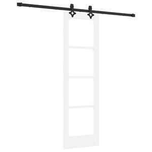vidaXL Slankios durys ORKDAL 61 x 198,5 cm Balta ir juoda