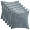 vidaXL Pagalvėlės užvalkalas 6 pcs HEERLEN &Scaron;viesiai mėlyna 30 x 30 cm