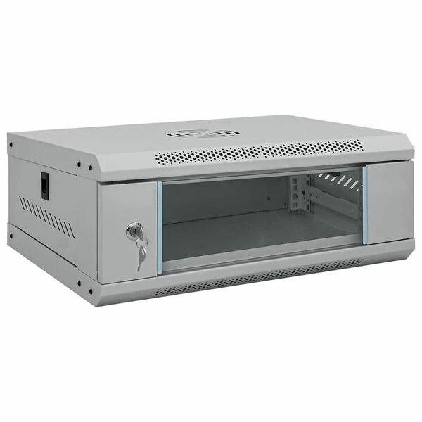 vidaXL Tinklo spinta su saugykla Pilka 53 x 45 x 21 cm Plienas