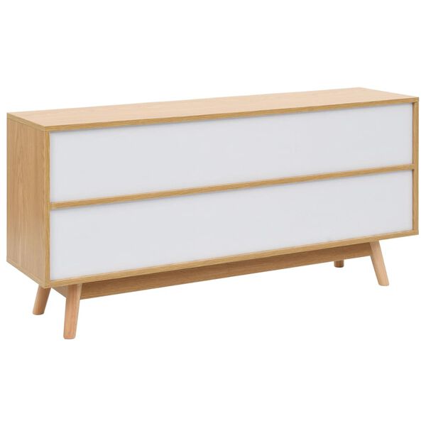 vidaXL Spintelė televizoriui, balta, 120x30x58 cm, MDF