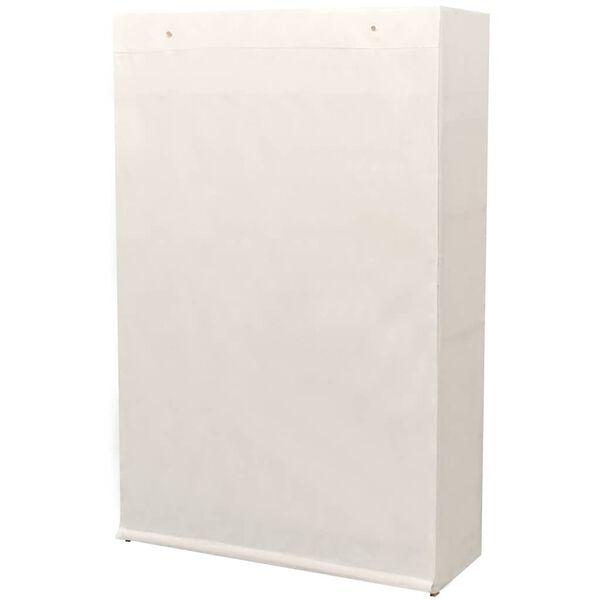 vidaXL Drabužių spinta, audinys ir pu&scaron;ies mediena, 110x40x170cm