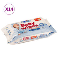 vidaXL Drėgnosios kūdikių servetėlės, 14 pakuočių, 1008 servetėlės