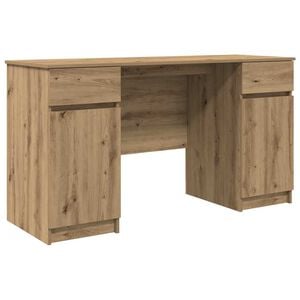 vidaXL Stalas artisano ąžuolo Apdirbta mediena 140 x 49 x 76 cm