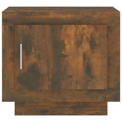 vidaXL Kavos staliukas, dūminio ąžuolo, 51x50x45cm, apdirbta mediena