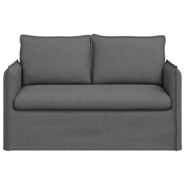 vidaXL Sofa 120cm Tamsiai pilka Metalas