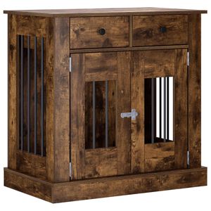 vidaXL &Scaron;unų narvas baldams Dūminio ąžuolo 80 x 47,5 x 80 cm