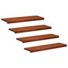 vidaXL Laiptų pakopos 4 vnt. 100 x 30 x 2 cm Ruda Kietas bukas medis