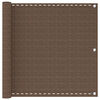 vidaXL Balkono Ekranas Ruda 75 x 1200 cm HDPE ir aliuminis