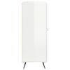 vidaXL Šoninė spintelė, balta, 69,5x34x90cm, apdirbta mediena, blizgi