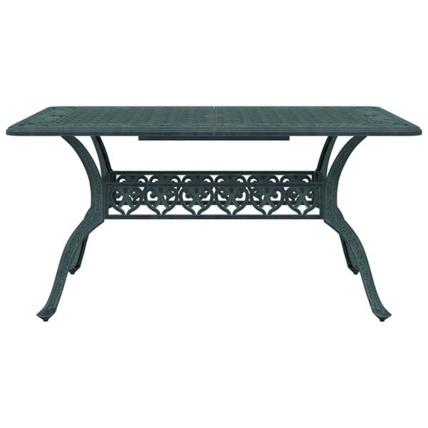 vidaXL Sodo baldų komplektas, 5 dalių, žalias, lietas aliuminis