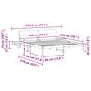vidaXL Lovos rėmas Balta 180 x 200 cm Kietos pu&scaron;ies mediena