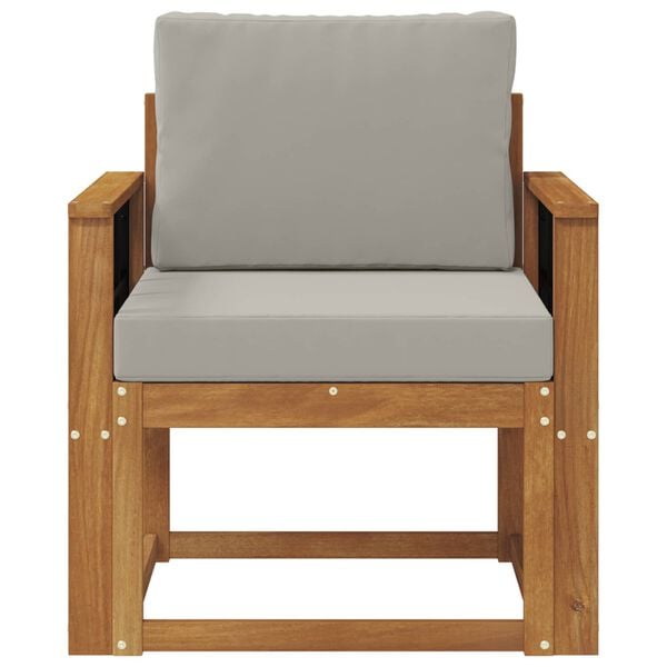 vidaXL Lauko sofa Tvirta akacijos mediena ir poliesteris