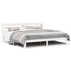 vidaXL Lovos rėmas su galvūgaliu be čiužinio, baltas, 180x200cm