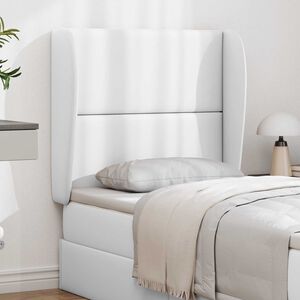 vidaXL Galvūgalio ausis Balta 80 x 23 x 6 cm PVC