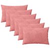 vidaXL Pagalvėlės užvalkalas 6 pcs HEERLEN Rožinė 40 x 60 cm Aksomas