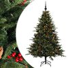vidaXL Dirbtinė kalėdinė eglutė su rutuliuku 120 cm 150 LED