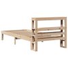 vidaXL Lovos rėmas su galvūgaliu, 75x190cm, pušies medienos masyvas