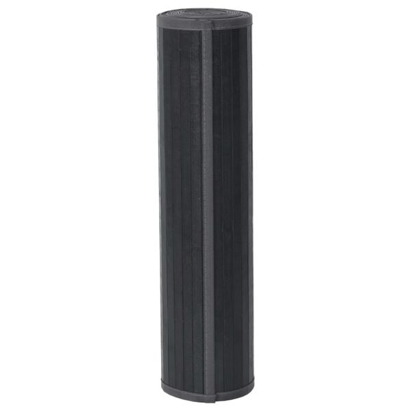 vidaXL Kilimas, pilkos spalvos, 70x300cm, bambukas, stačiakampis