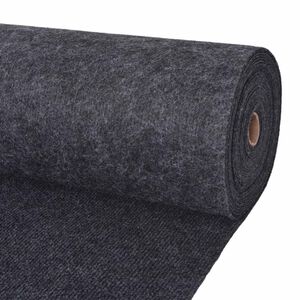 vidaXL Kilimas Antracito 1,2 x 15 m Poliesteris