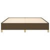 vidaXL Lovos rėmas be čiužinio, tamsiai rudas, 160x200cm, audinys