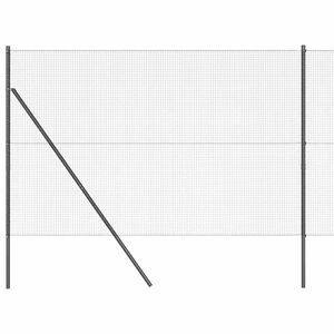 vidaXL Suvirintas vielos tvora žemės tvirtinimas 50 x 1,4 m Pilka