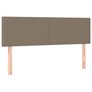vidaXL Galvūgaliai, taupe spalvos, 144x5x78/88 cm, audinys