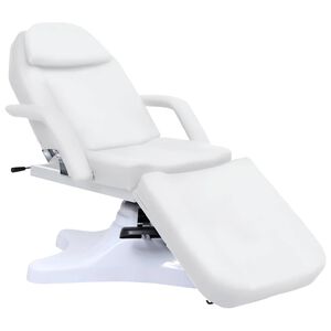 vidaXL Masažinis stalas, baltos spalvos, 180x62x(86,5-118)cm