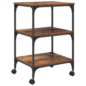 vidaXL Spausdintuvo laikiklis Senovinis medis 50 x 41 x 75 cm