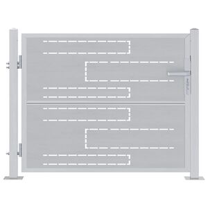 vidaXL Sodo vartai 85 x 70 cm Nerūdijantis plienas Užrakintas