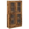 vidaXL Komoda, sena mediena, 82,5x30,5x150 cm, inžinerinė mediena