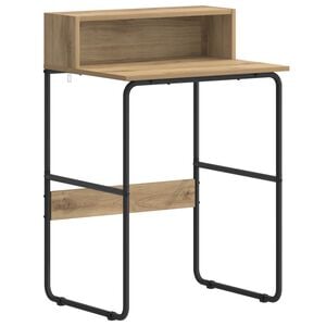 vidaXL Stalas su saugojimo vieta Artisano ąžuolo 60 x 50 x 91 cm