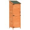 vidaXL Sodo Sandėlys Ruda 59,5 x 56 x 176,5 cm Kietasis pu&scaron;inis medis