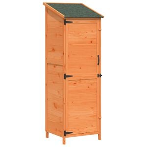 vidaXL Sodo Sandėlys Ruda 59,5 x 56 x 176,5 cm Kietasis pu&scaron;inis medis