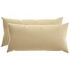 vidaXL Pagalvėlės užvalkalas 2 pcs HEERLEN Smėlio 40 x 80 cm