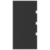 vidaXL Šoninės sienelės stogeliui durims, 2vnt., juodos, stiklas