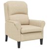 vidaXL krėslas Kreminė 76 x 94 x 102 cm Mikropluo&scaron;tas