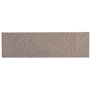 vidaXL Virtuvės kilimas Rudas skandinavi&scaron;kas 150 x 45 cm