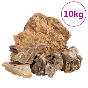 vidaXL Drakono akmenys, rudos spalvos, 10kg, 5&ndash;30cm