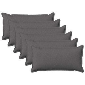 vidaXL Pagalvėlės užvalkalas 6 pcs HOUTEN &Scaron;viesiai pilka 40 x 80 cm
