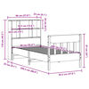 vidaXL Lovos rėmas be čiužinio, 90x200cm, pu&scaron;ies medienos masyvas