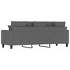 vidaXL Trivietė sofa, tamsiai pilkos spalvos, 180cm, audinys