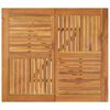 vidaXL Sodo stalas, 85x85x75cm, akacijos medienos masyvas