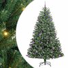 vidaXL Dirbtinė Sulankstoma Kalėdų Eglutė Žalia 180 cm PVC ir metalas