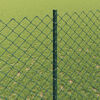 vidaXL Tvora su stulpais Žalia 1,4 x 10 m Plienas ir PVC