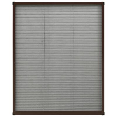 vidaXL Tinklelis nuo vabzdžių langams, rudas, 80x100cm, aliuminis